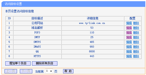 TP-Link TL-WDR6300 V2 无线路由器上网控制网络权限设置