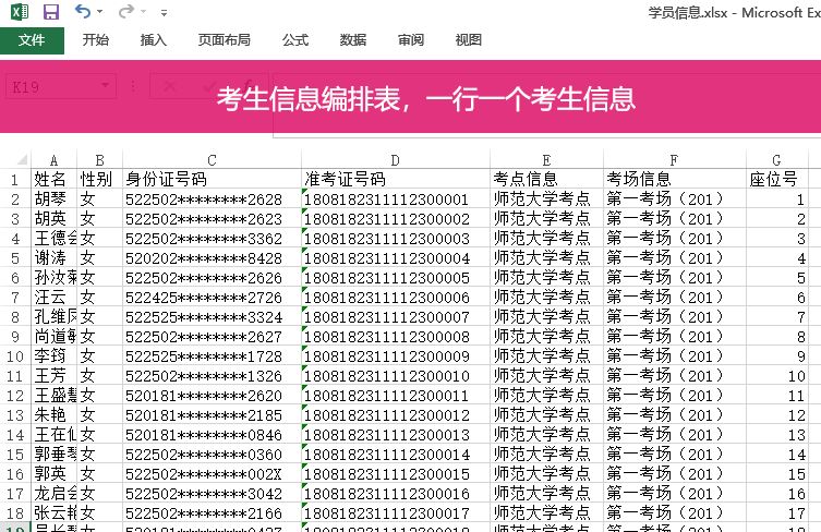 利用word邮件合并批量制作准考证(用邮件功能批量制作准考证)