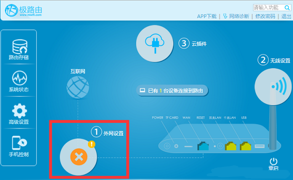 hiwifi(极路由)设置好了上不了网怎么办？