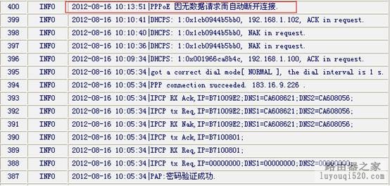 如何从系统日志排除PPPOE拨号故障