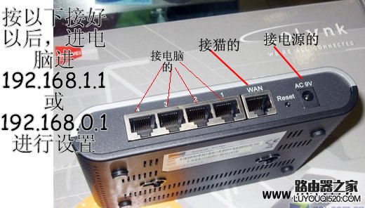 路由器和猫怎么连接上网的图文教程