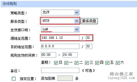 路由器安全之访问控制