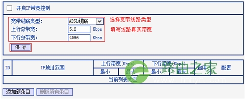 TP-Link TL-WDR1100 无线路由器IP带宽控制功能分配带宽设置