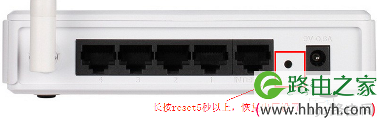 dlink无线路由器reset重置按钮