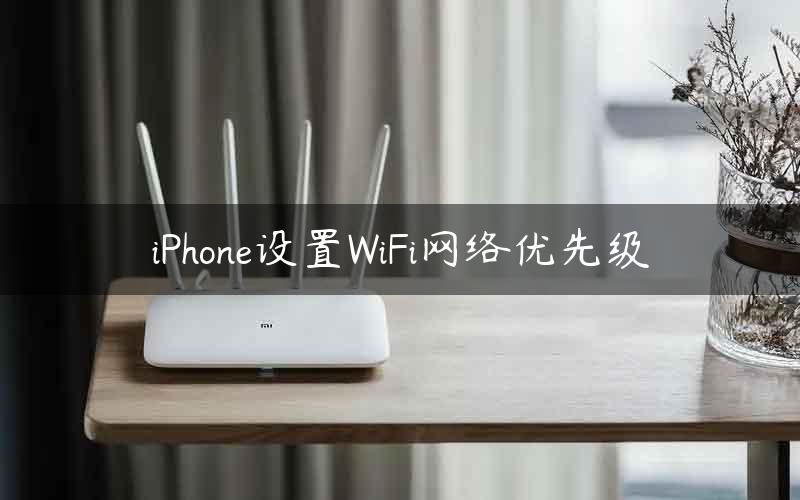 iPhone设置WiFi网络优先级