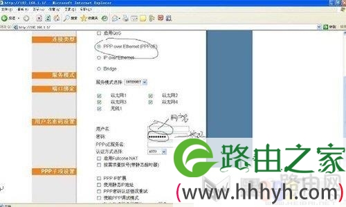 我的e家接入方式下的无线路由器配置