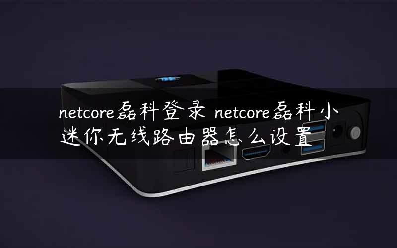 netcore磊科登录 netcore磊科小迷你无线路由器怎么设置