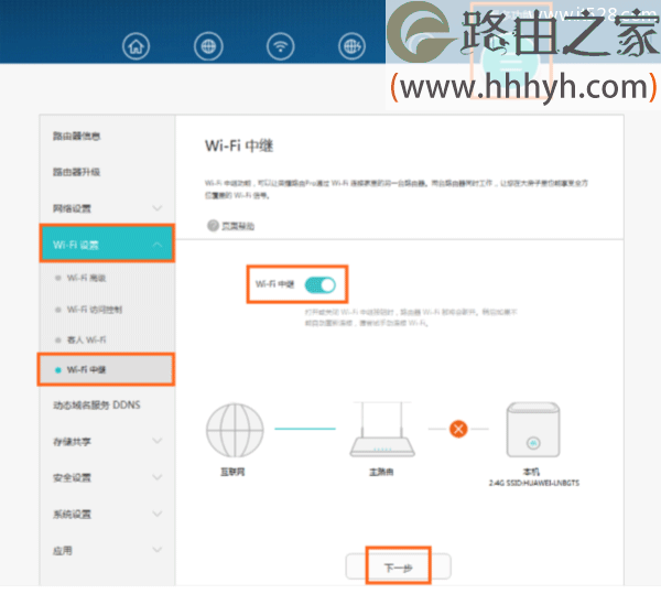 华为荣耀路由Pro WS851路由器中继设置方法