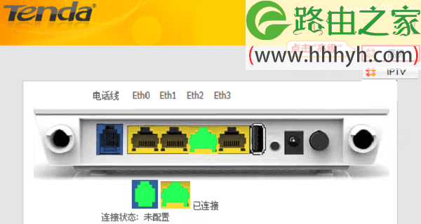 腾达(Tenda)D304无线路由器WiFi密码和名称设置方法