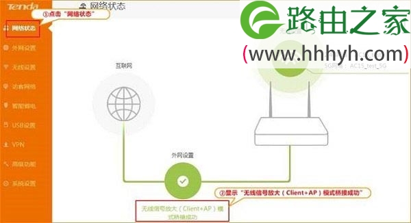 腾达Tenda AC15路由器无线信号放大(Client+AP)设置教程