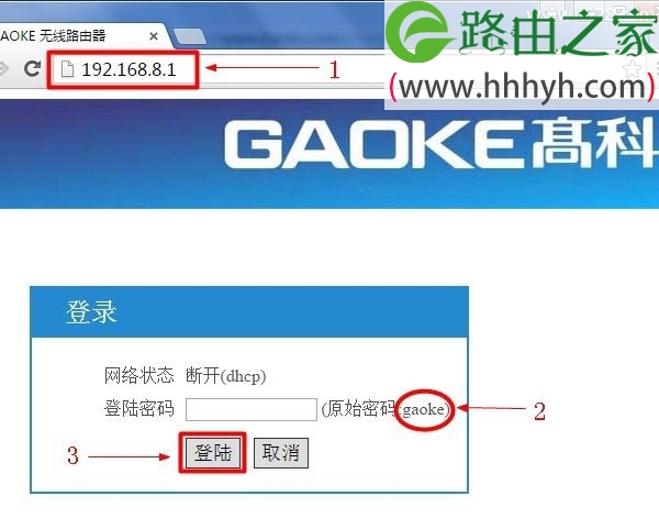 高科GAOKE路由器无线网络设置教程