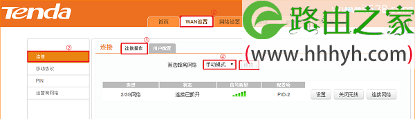 腾达(Tenda)3G185路由器设置上网教程