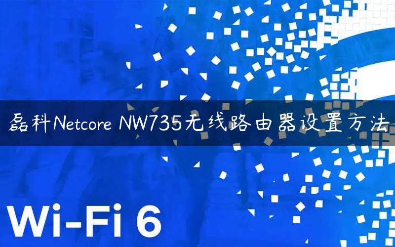 磊科Netcore NW735无线路由器设置方法