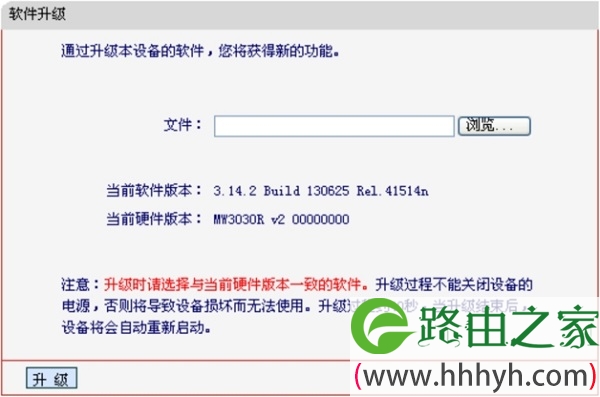 V3-V9版本MW300R路由器固件升级