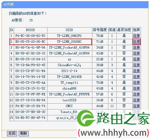 TL-WR700N与上级路由器建立连接