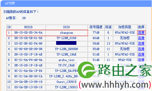 选择主路由器信号