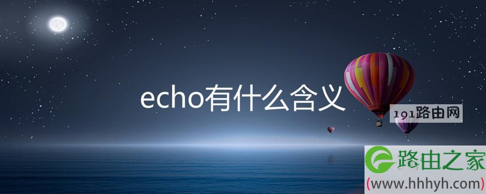 echo有什么含义