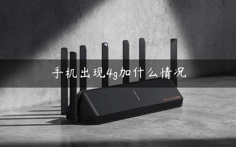 手机出现4g加什么情况