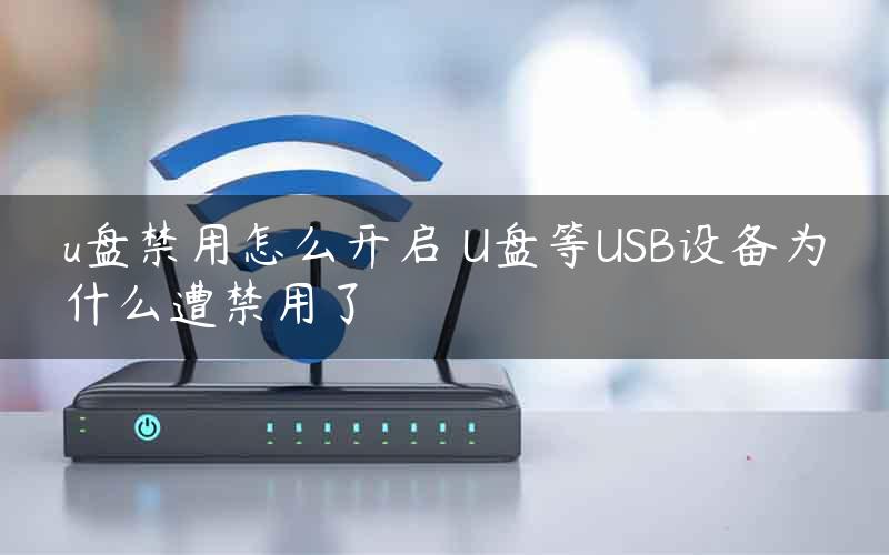 u盘禁用怎么开启 U盘等USB设备为什么遭禁用了