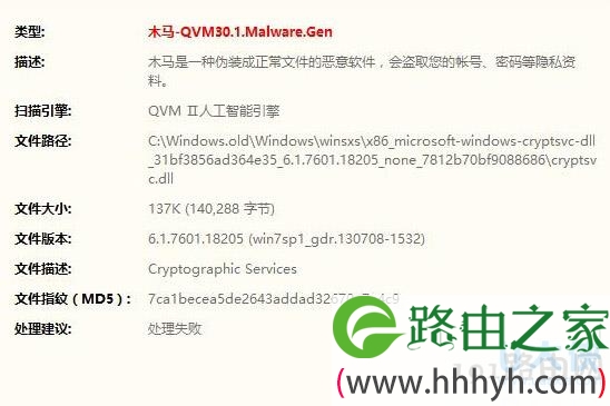 Windows.old中有病毒