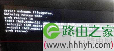 电脑开机黑屏提示error:unknown filesystem的解决方法