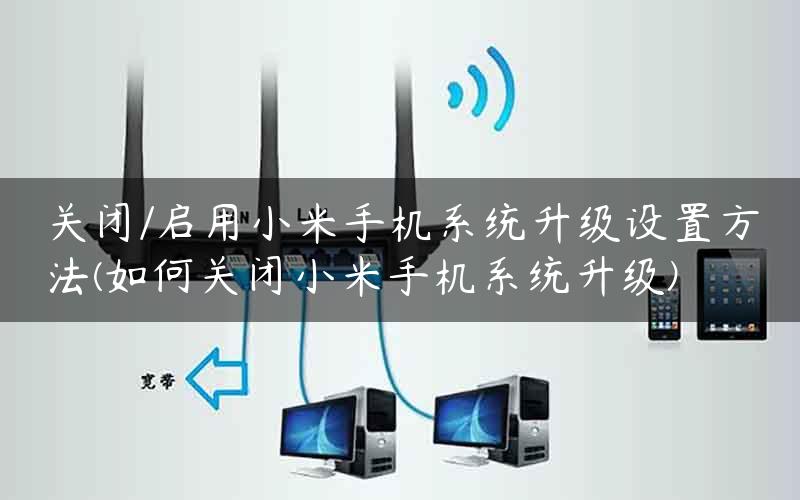 关闭/启用小米手机系统升级设置方法(如何关闭小米手机系统升级)