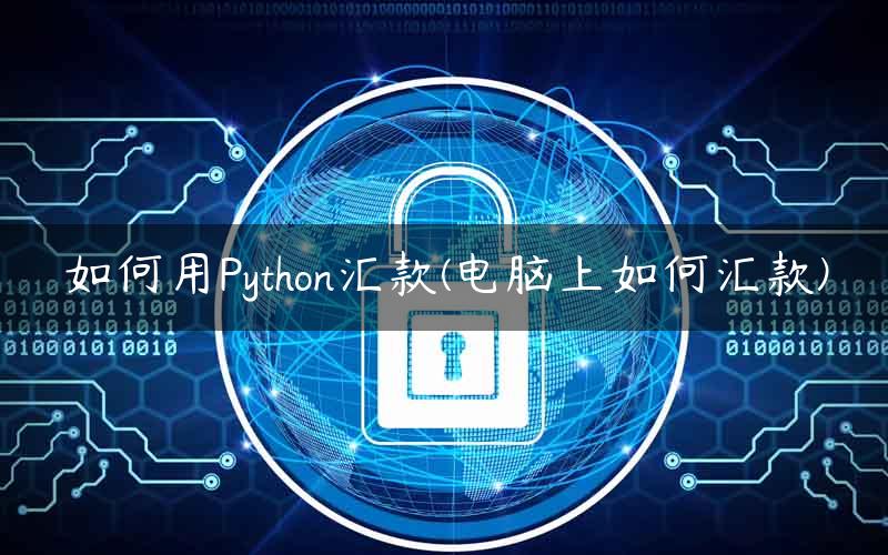 如何用Python汇款(电脑上如何汇款)