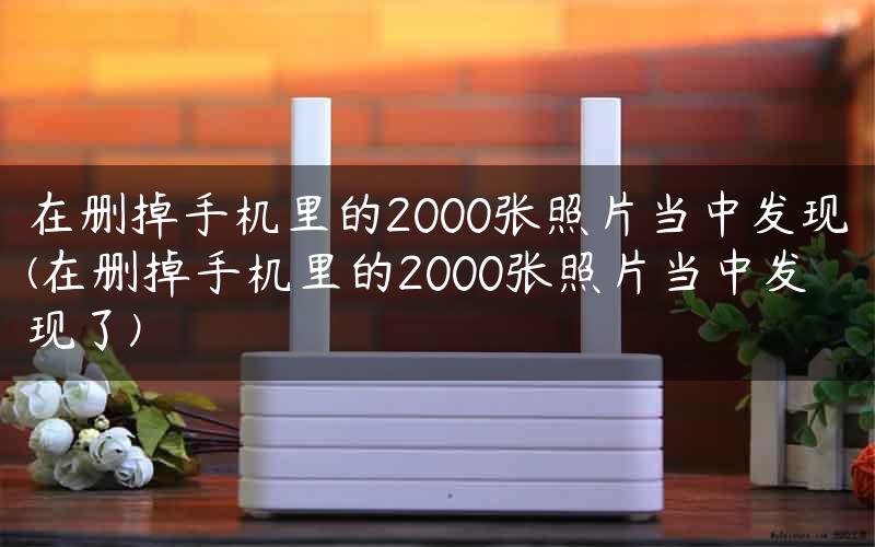 在删掉手机里的2000张照片当中发现(在删掉手机里的2000张照片当中发现了)